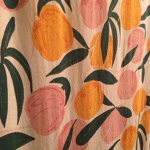 Peach and Orange shower curtain